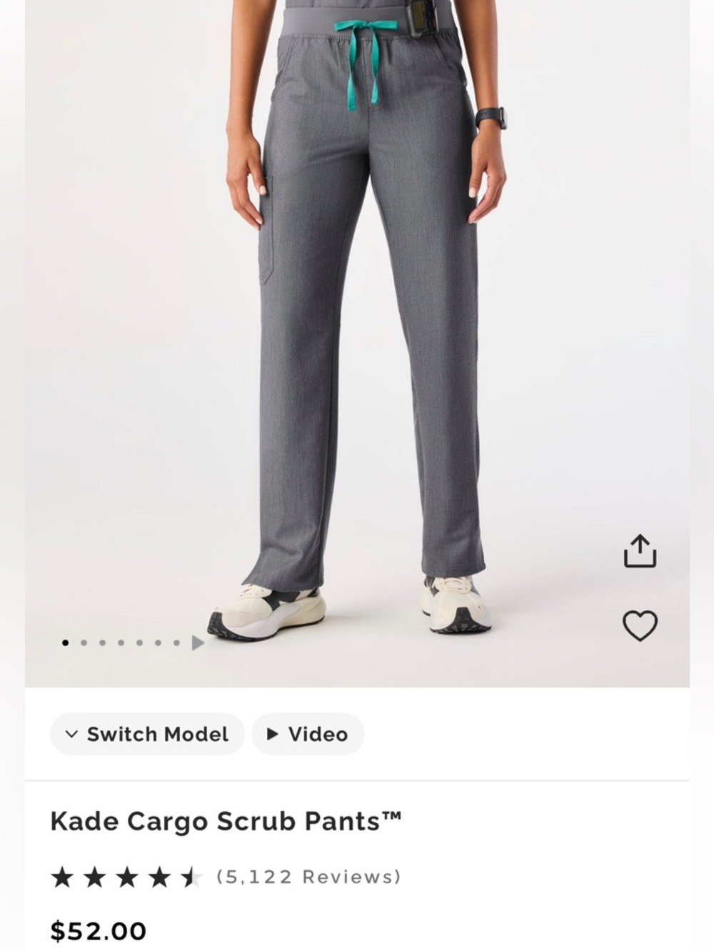 Figs Kade Cargo Pants - Gray